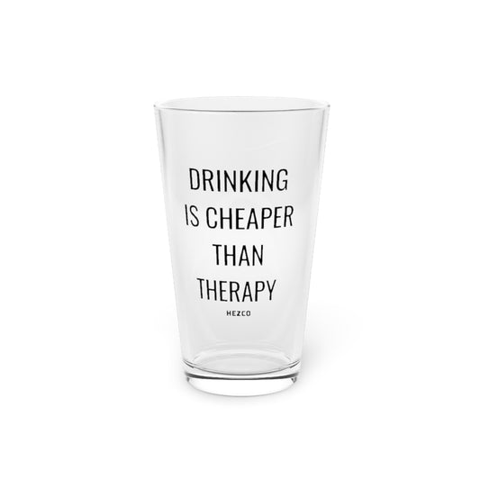 Drinking > Therapy Pint Glass