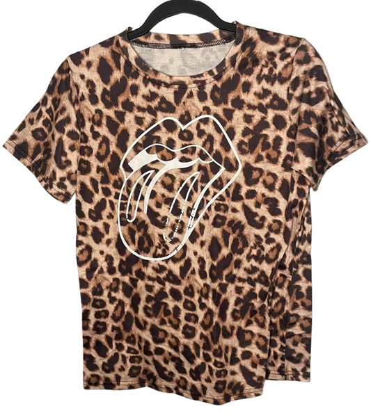 Leopard Print Graphic T-Shirt
